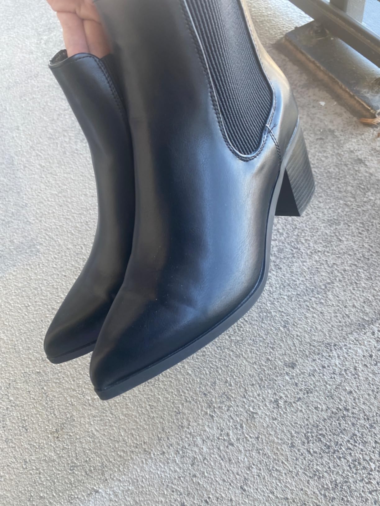 DREAM PAIRS Women's Heeled Ankle Chelsea Boots customer photo 1