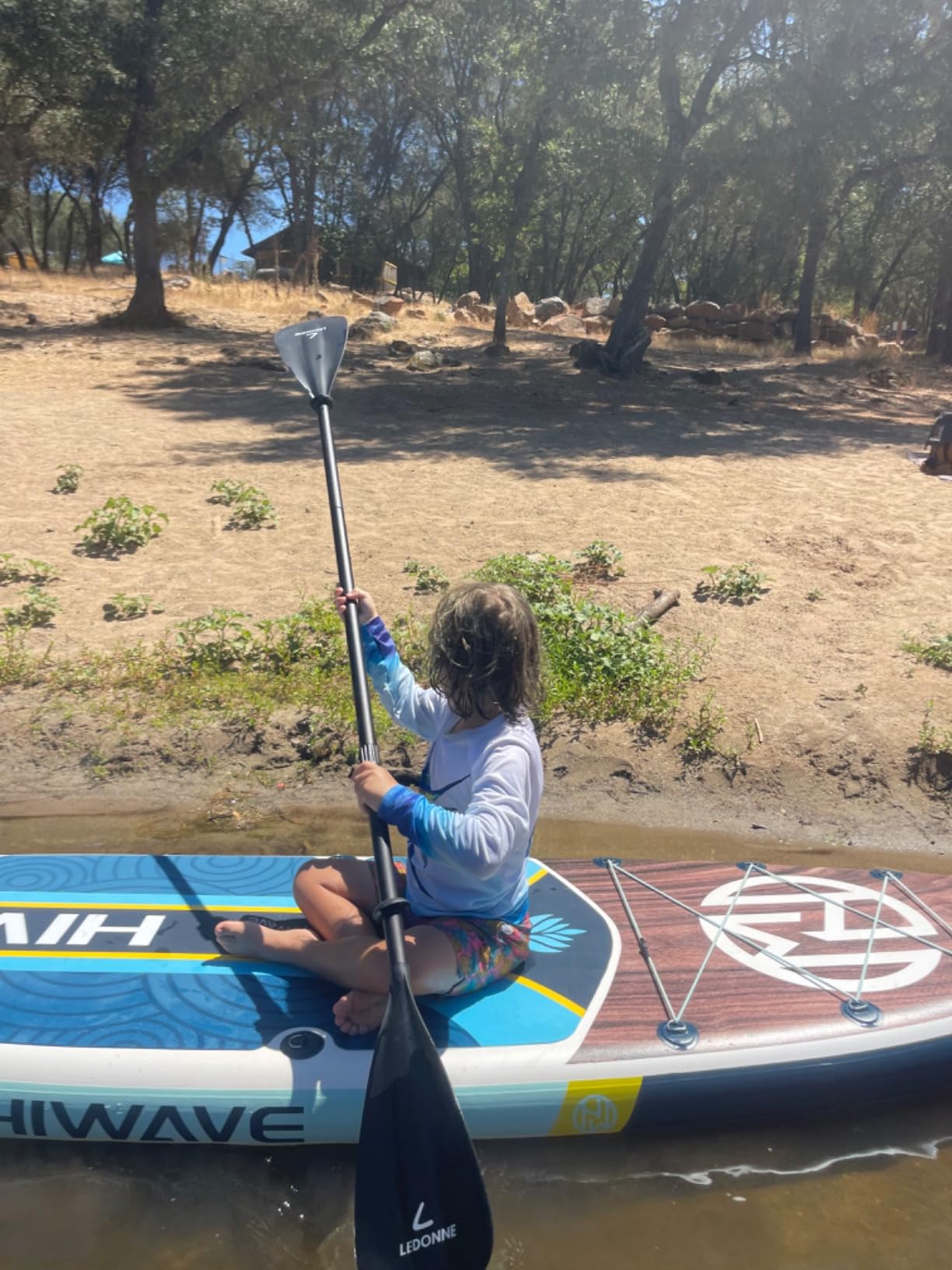 LEDONNE SUP Paddle 4-Piece Adjustable Stand Up Paddle Floating Lightweight Portable Kayak Paddle Paddleboard Oar with Aluminum Alloy Shaft, 2 Nylon Blades,3 Million Sets Per Year 500 Bought Monthly customer photo 1