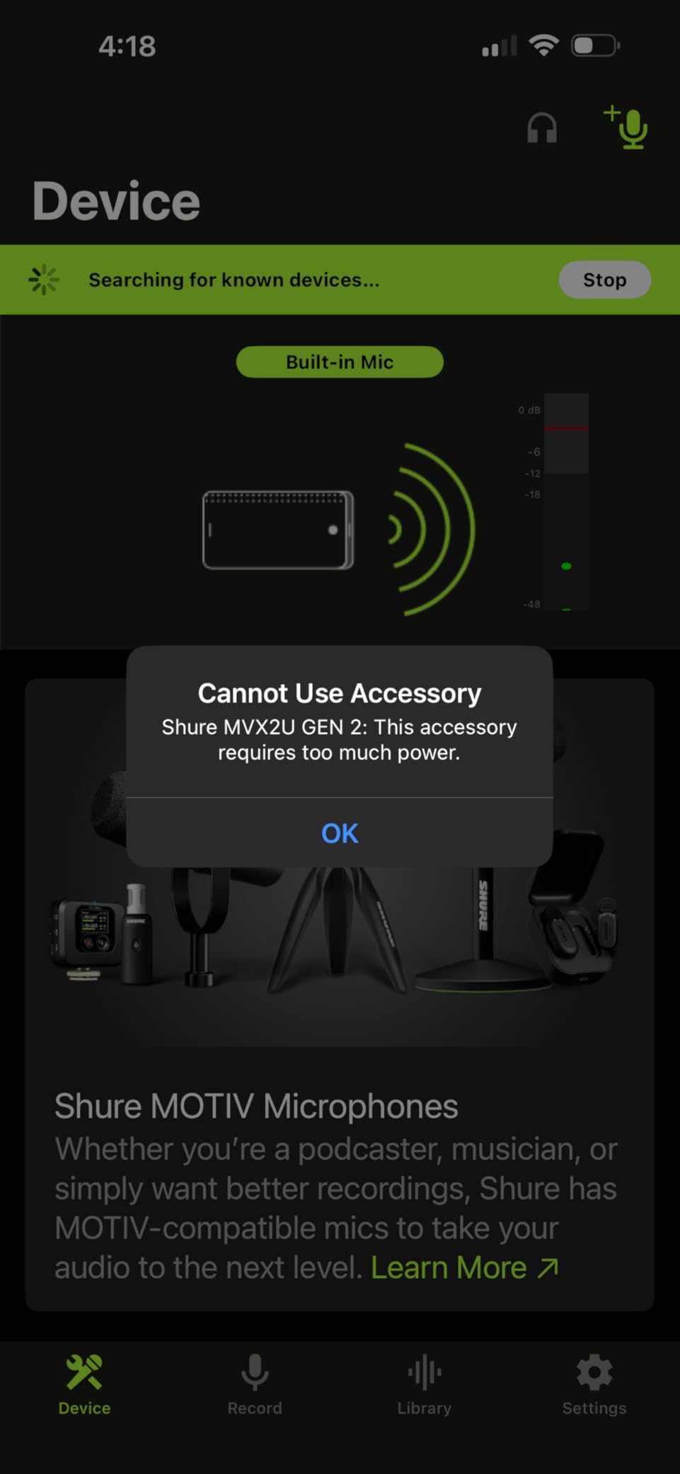Shure MVX2U XLR-to-USB Audio Interface with Headphone Jack customer photo 2