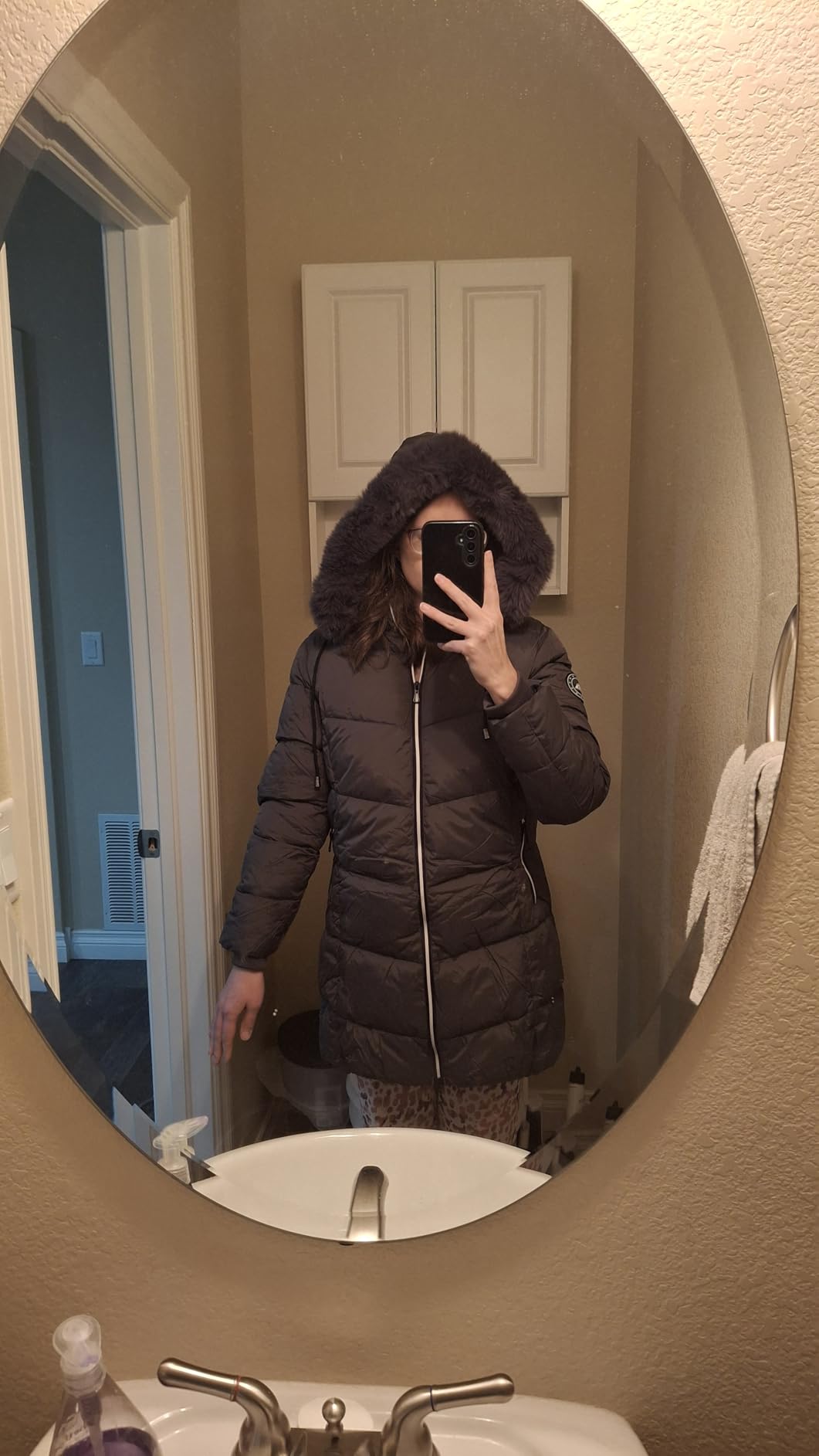 Women's Long Warm Winter Puffer Jacket Lightweight Fashions Down Coats customer photo 2