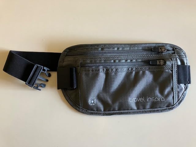 travel inspira RFID Hidden Money Belt Slim Anti Theft Travel Wallet customer photo 2