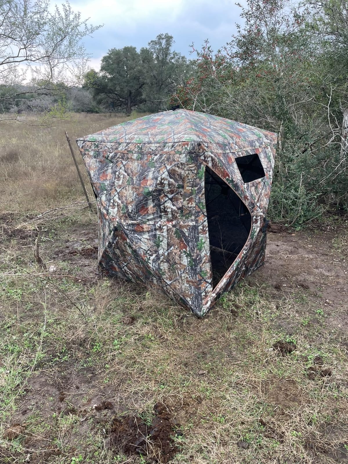 HUNTSEN Portable Hunting Blind - 270°/360°See Through with Waterproof Floor Mat customer photo 1