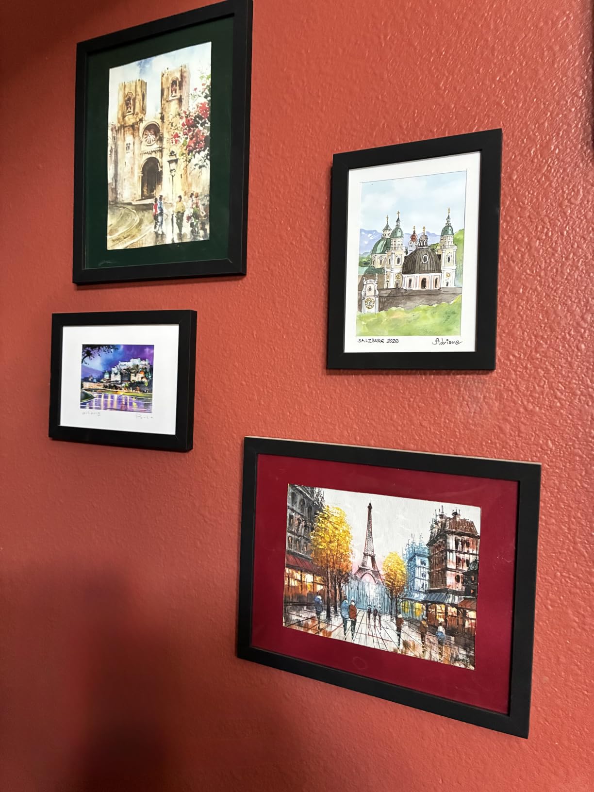 upsimples Picture Frames Set of 10, Including 8x10, 5x7, 4x6 Natural Frame customer photo 1