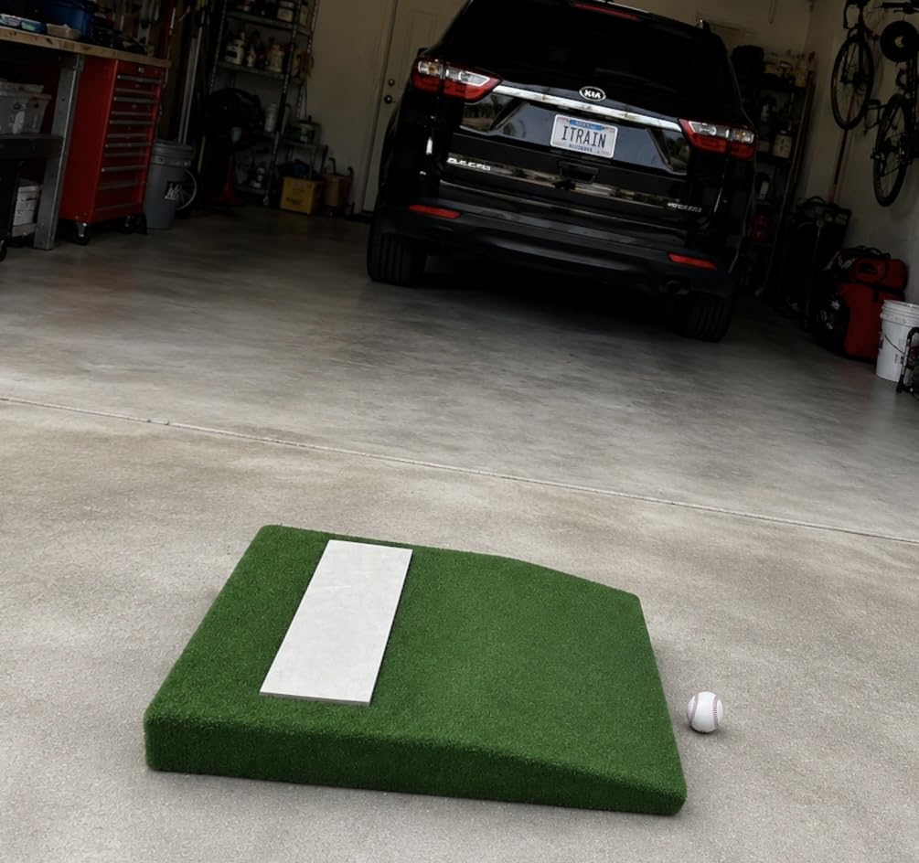 Pitching Mound, Portable Pitchers Mound with Pitching Rubber and Antifade Turf, Pitching Mound for Baseball Softball Pitching Taining customer photo 1
