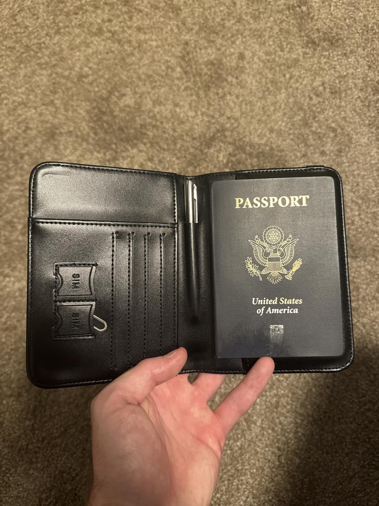 Airtag Passport Holder, Travel Essentials, Passport Cover, RFID Wallet customer photo 2