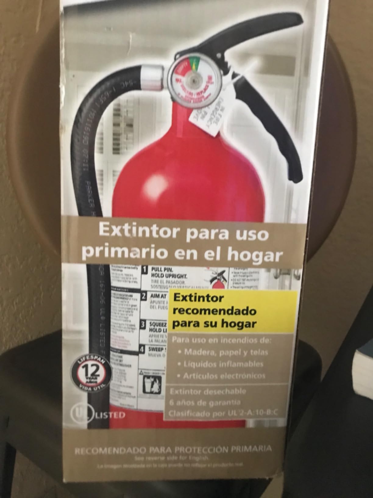 Kidde Living Area Fire Extinguisher for Home, 2-A:10-B:C, KD143-210ABC customer photo 1