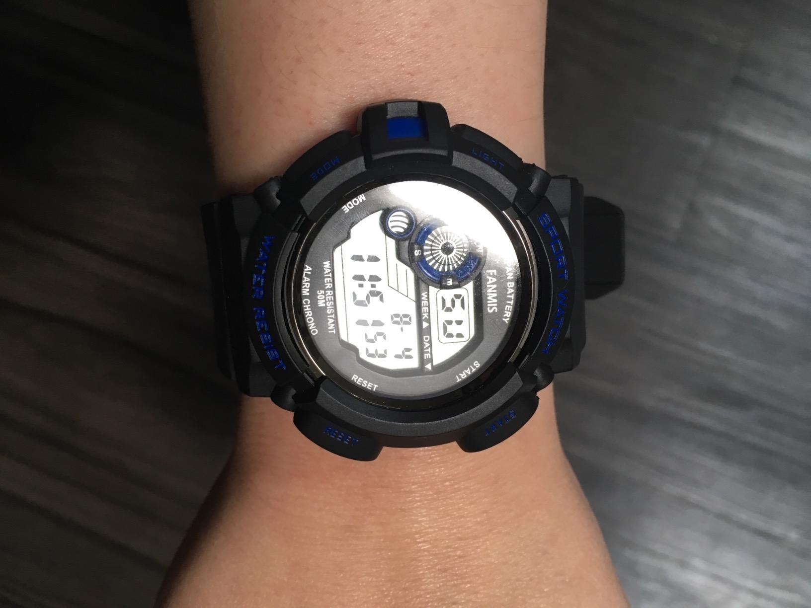 FANMIS Men's Digital Sport Watch Military LED Alarm Waterproof Quartz Watch customer photo 2