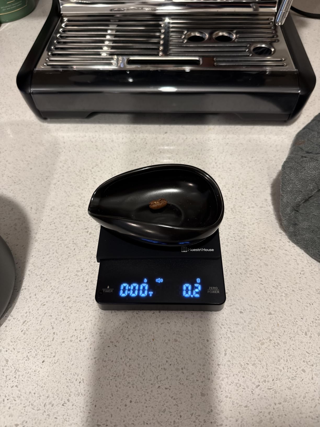 Maestri House S1 Mini Espresso Coffee Scale with Timer, 2kg/0.1g customer photo 2