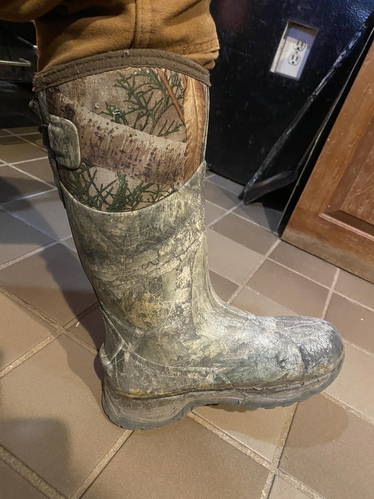 TIDEWE Rubber Hunting Boots, Waterproof Insulated Sturdy Outdoor customer photo 1