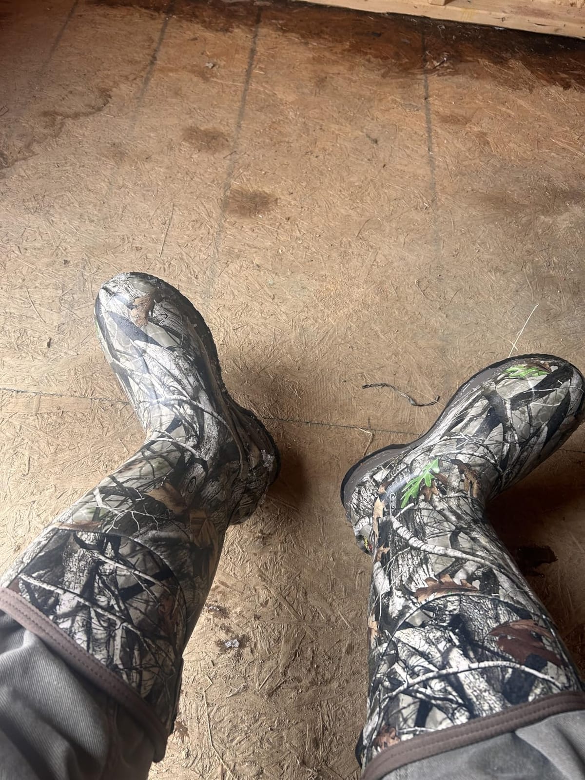TIDEWE Rubber Hunting Boots, Waterproof Insulated Sturdy Outdoor customer photo 1