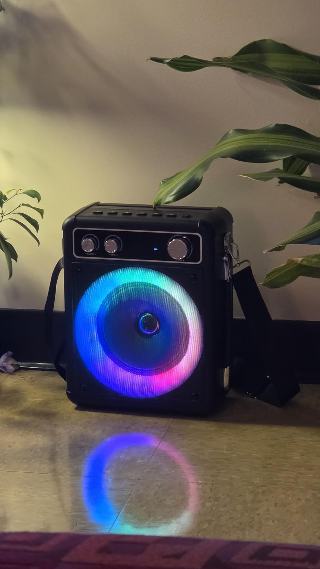 VOSOCO Karaoke Machine, Bluetooth Speaker with 2 Wireless Mics for Adults customer photo 1
