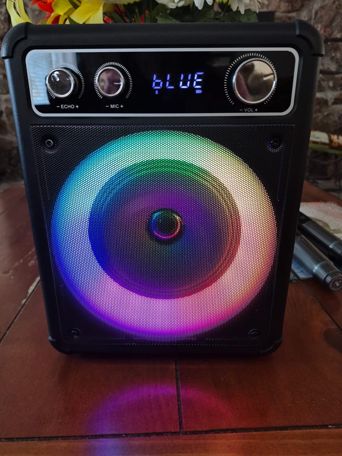 VOSOCO Karaoke Machine, Bluetooth Speaker with 2 Wireless Mics for Adults customer photo 2