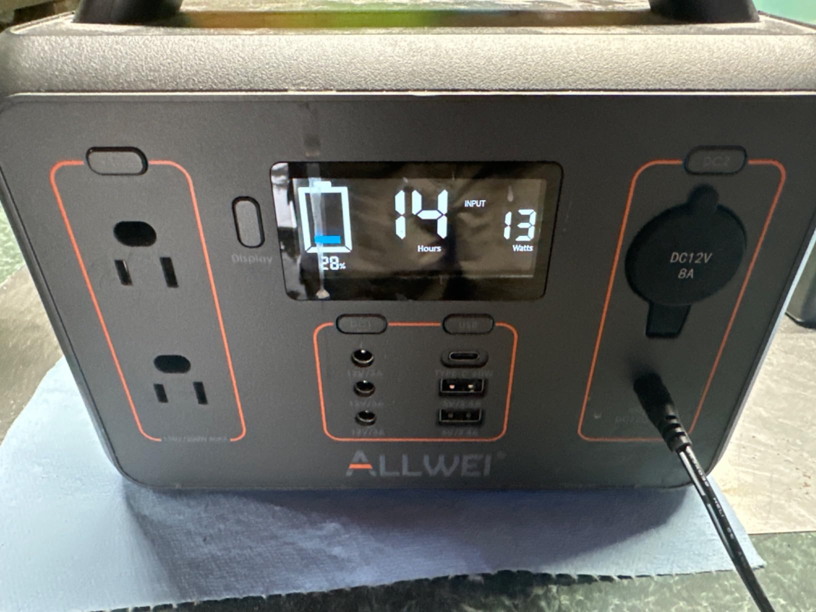 ALLWEI 500W Solar Generator with 100W Solar Panel, 512Wh LiFePO4 Battery customer photo 2