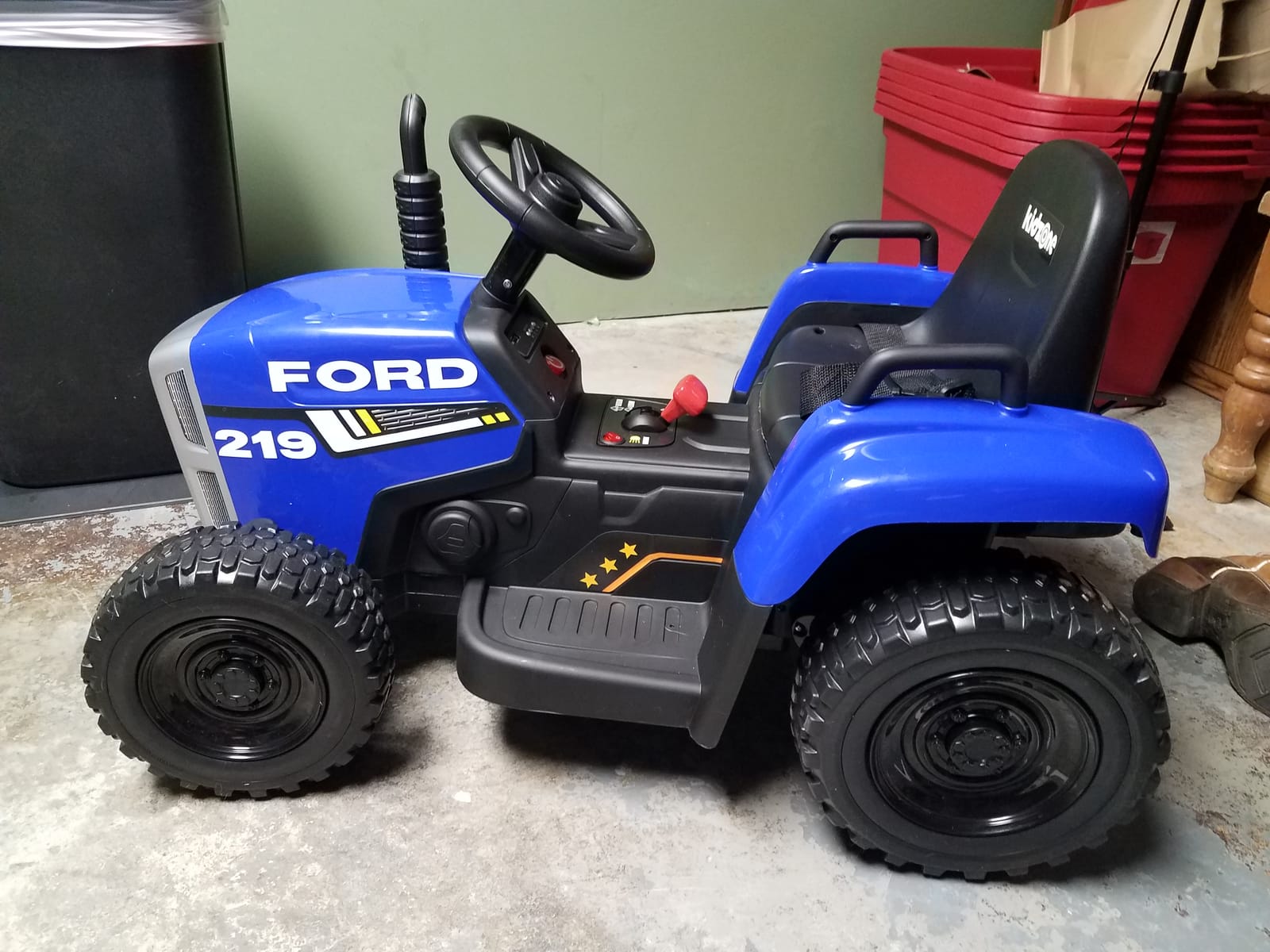 Kidzone 12V 7Ah Premium Electric Tractor Ride On Toy, Dark Green customer photo 1