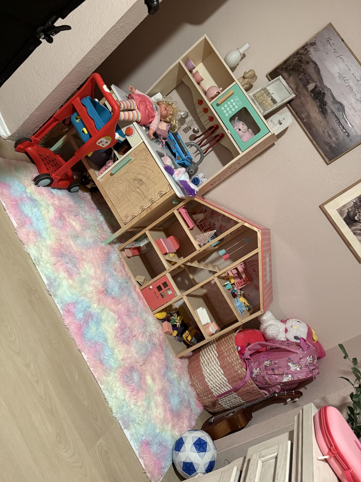 Fluffy Grey Rug for Bedroom 4x6, Modern Area Rugs for Kids Room Living Room customer photo 1