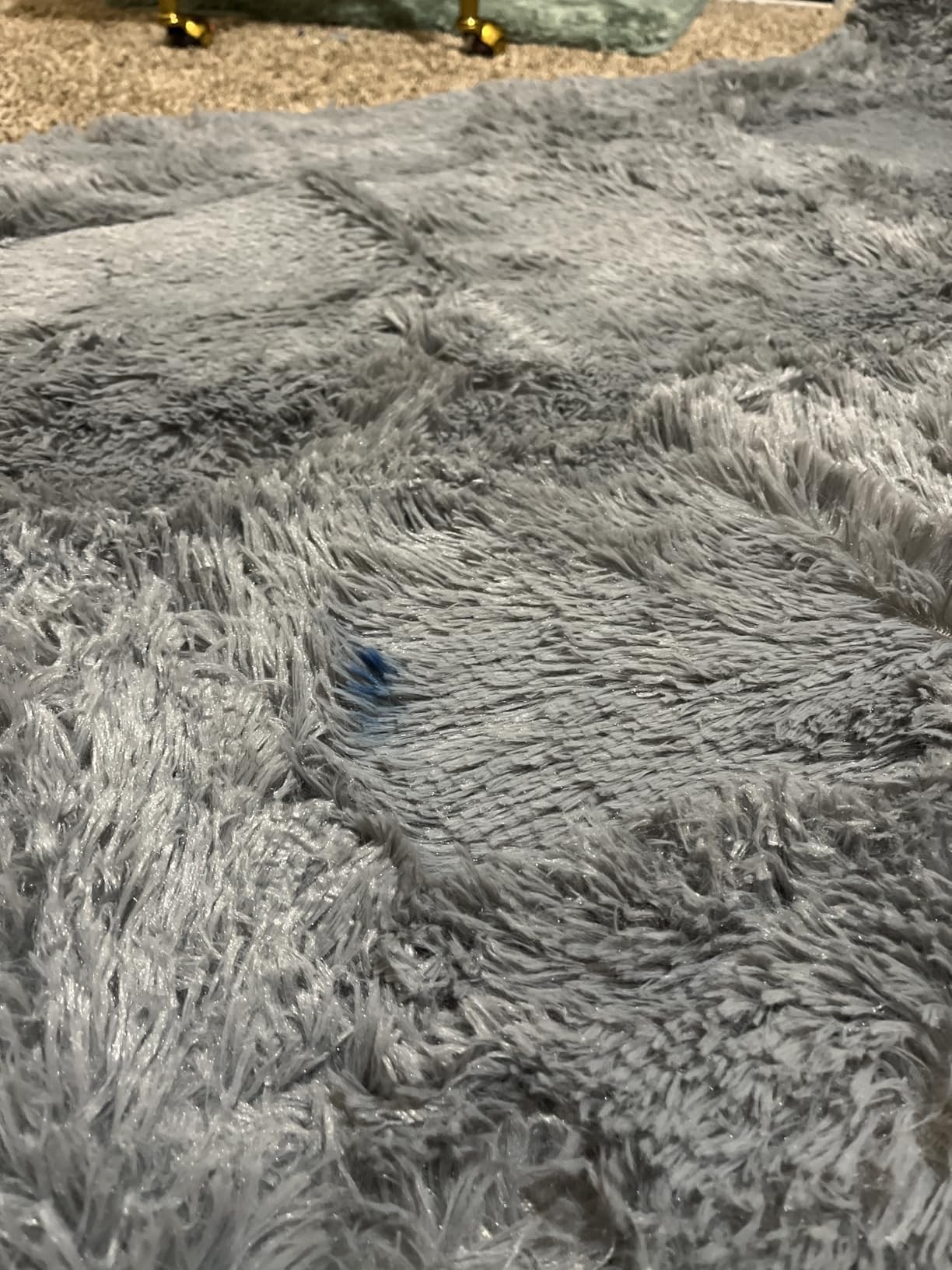 Fluffy Grey Rug for Bedroom 4x6, Modern Area Rugs for Kids Room Living Room customer photo 2