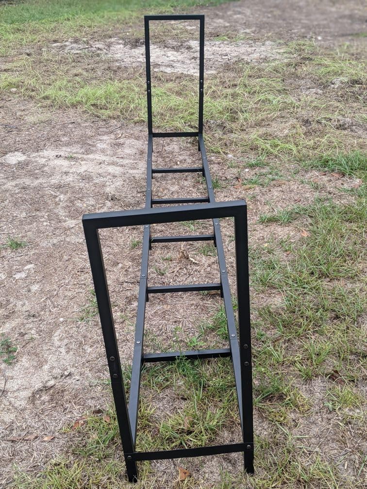 8ft Outdoor Firewood Rack Log Holder for Fire Wood Pile Storage customer photo 2