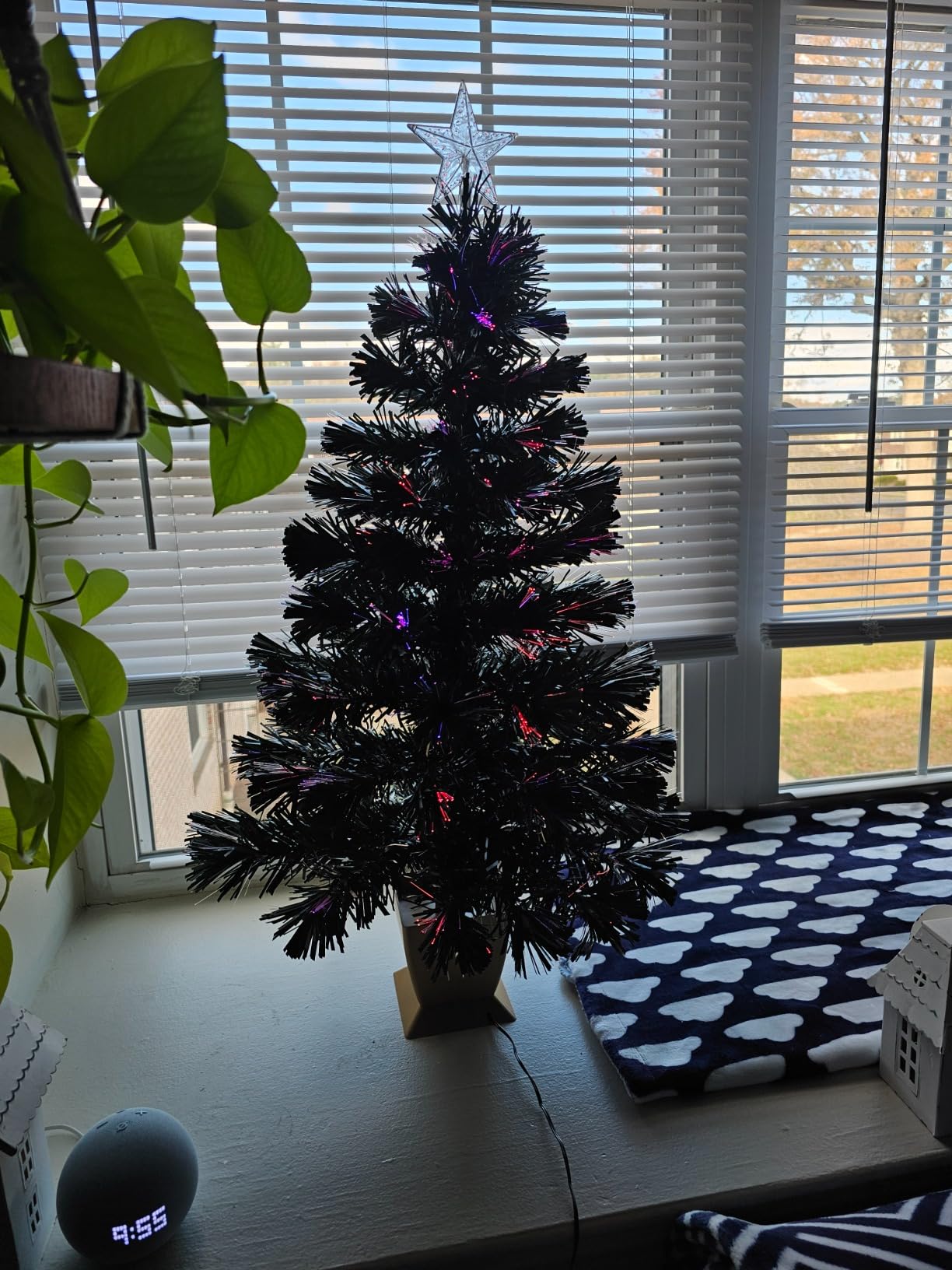 3ft Green Fiber Optic Christmas Tree,Pre-Lit Small Christmas Tree customer photo 1