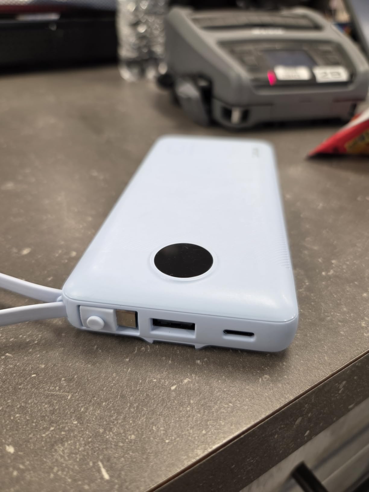 VRURC Portable Charger, Slim Power Bank Built-in 4 Cables, Travel Essential customer photo 1