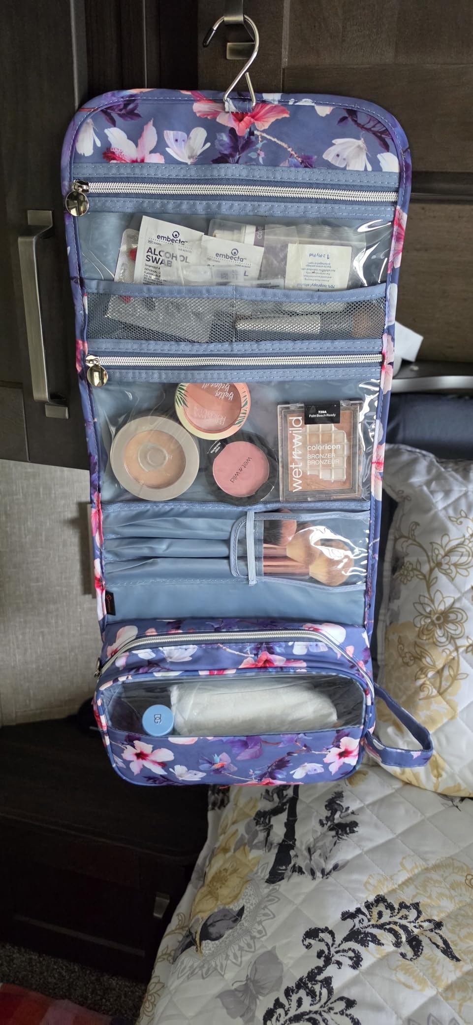 FINTIE Hanging Toiletry Bag Portable Travel Cosmetic Makeup Organizer customer photo 2