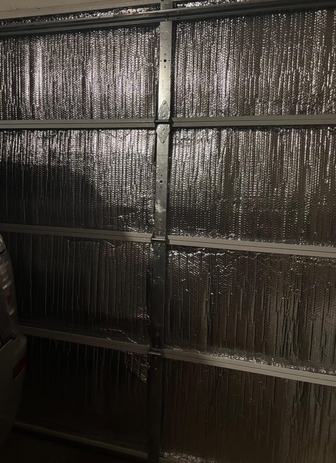 Garage Door Insulation Kit 16P Double Bubble Window Heat Insulation Panels, 6MM 16x8FT Reflective Aluminum Foil Summer/Winter Barrier Sheets with 120 Adhesive Tapes for Garage Attic Wall(24x48) customer photo 1