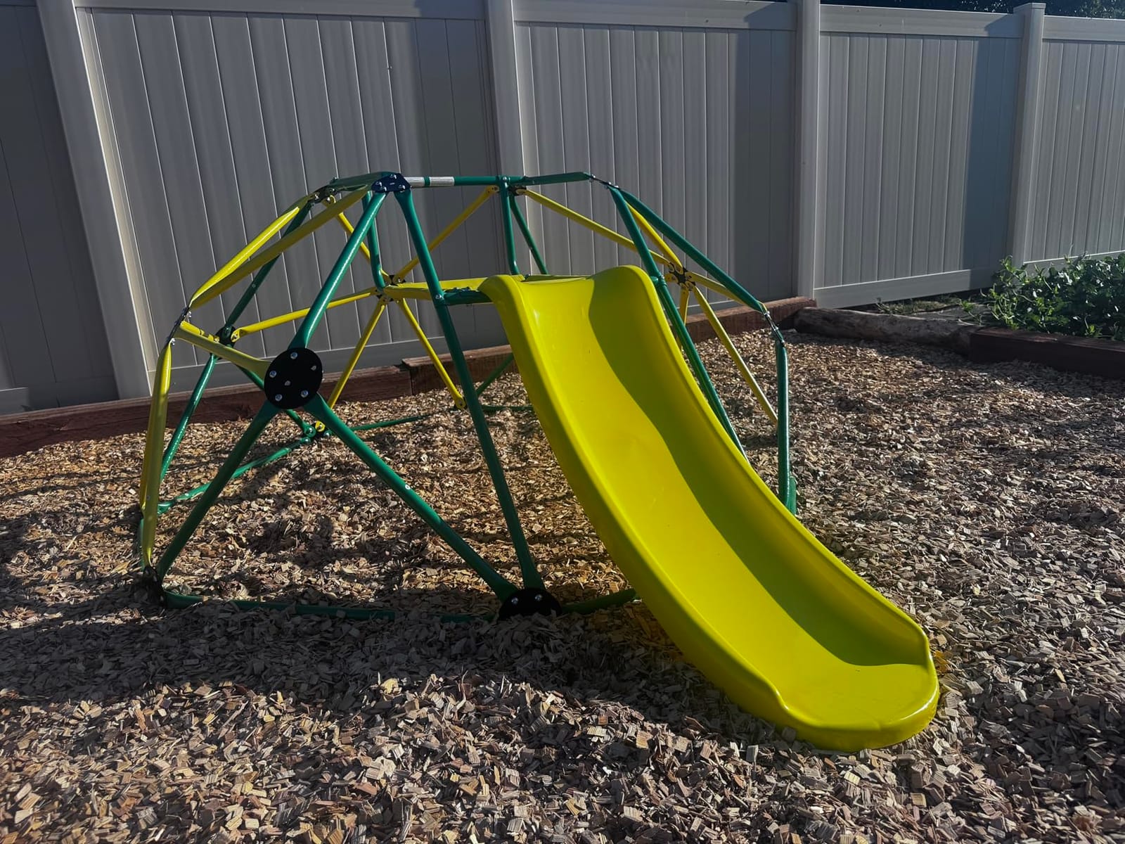 Olakids Climbing Dome with Slide, Kids Outdoor Jungle Gym Geometric Dome Climber, Steel Frame, 8FT Climb Structure Backyard Playground Center Equipment for Toddlers customer photo 1