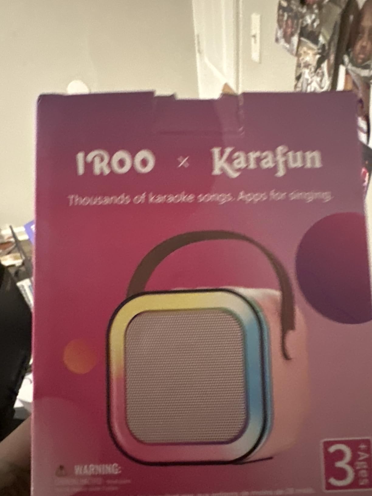IROO Mini Karaoke Machine for Kids, Birthday Gifts Toys for Girls Ages 3-12 customer photo 1