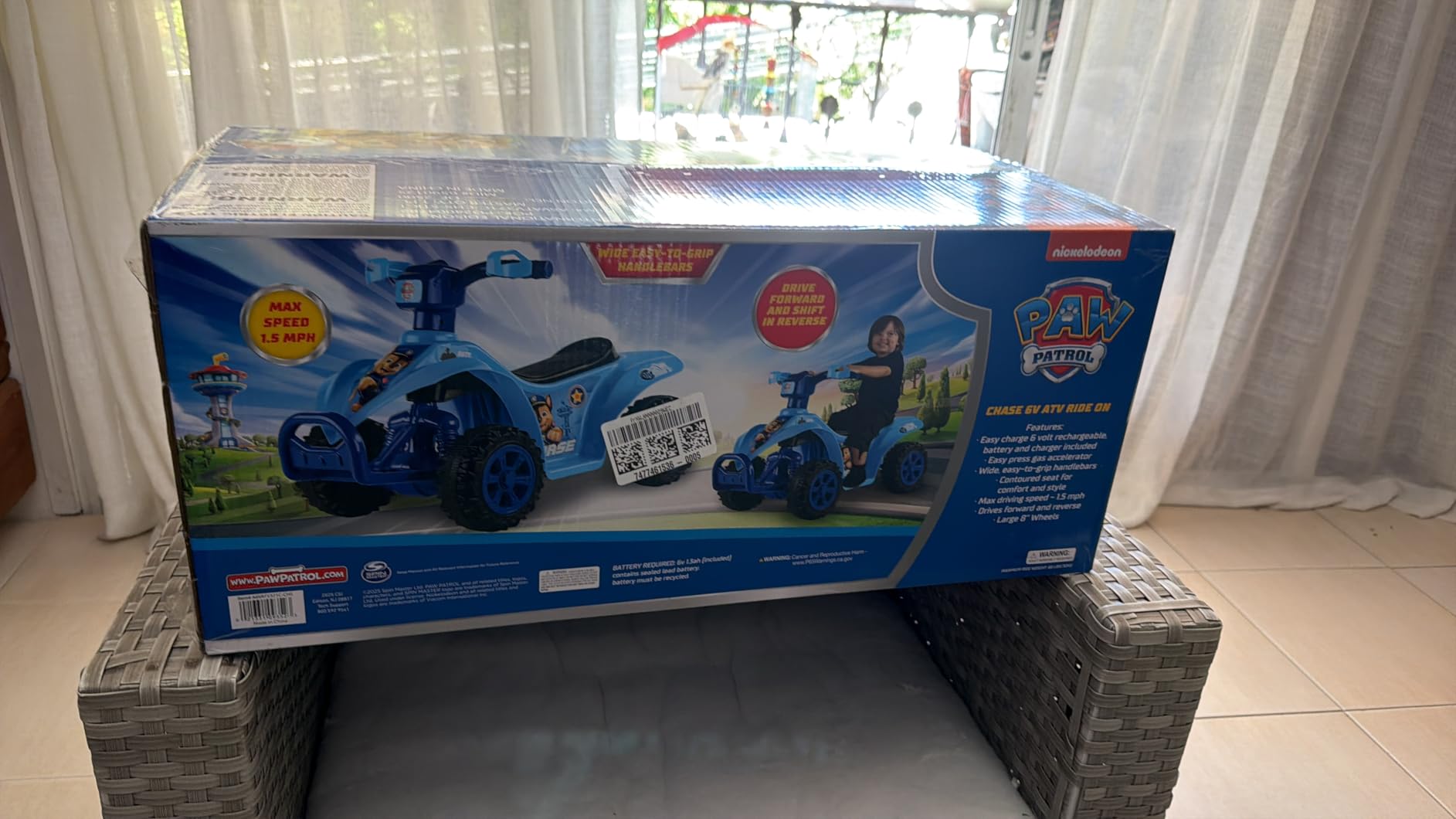Bluey - 6V Kids Ride-On ATV with Rechargeable Battery and Reverse Drive customer photo 2
