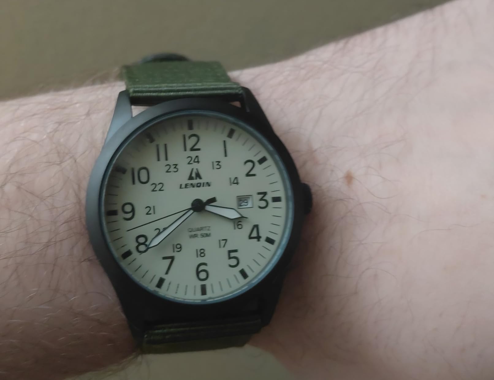 LN LENQIN Mens Watches Military Sport Analog Quartz Watch for Men customer photo 1