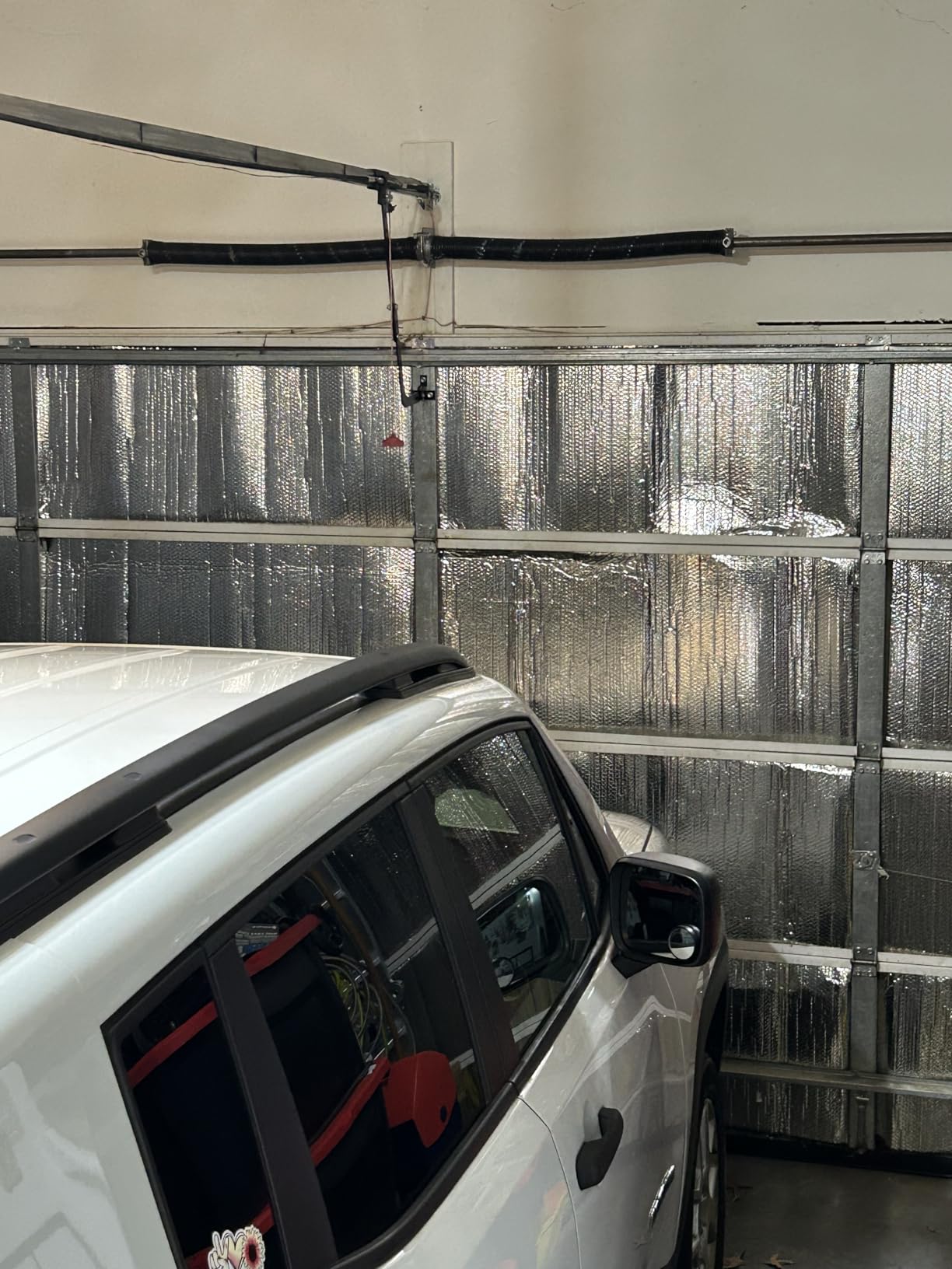 16P Garage Door Insulation Kit Panels 6MM 16x8FT for Double Garage Door, Pre-Cut Bubble Reflective Aluminum Foil Sheet 120 Tape, DIY Install Temperature Control Block Summer Heat & Winter Cold(24x48) customer photo 2