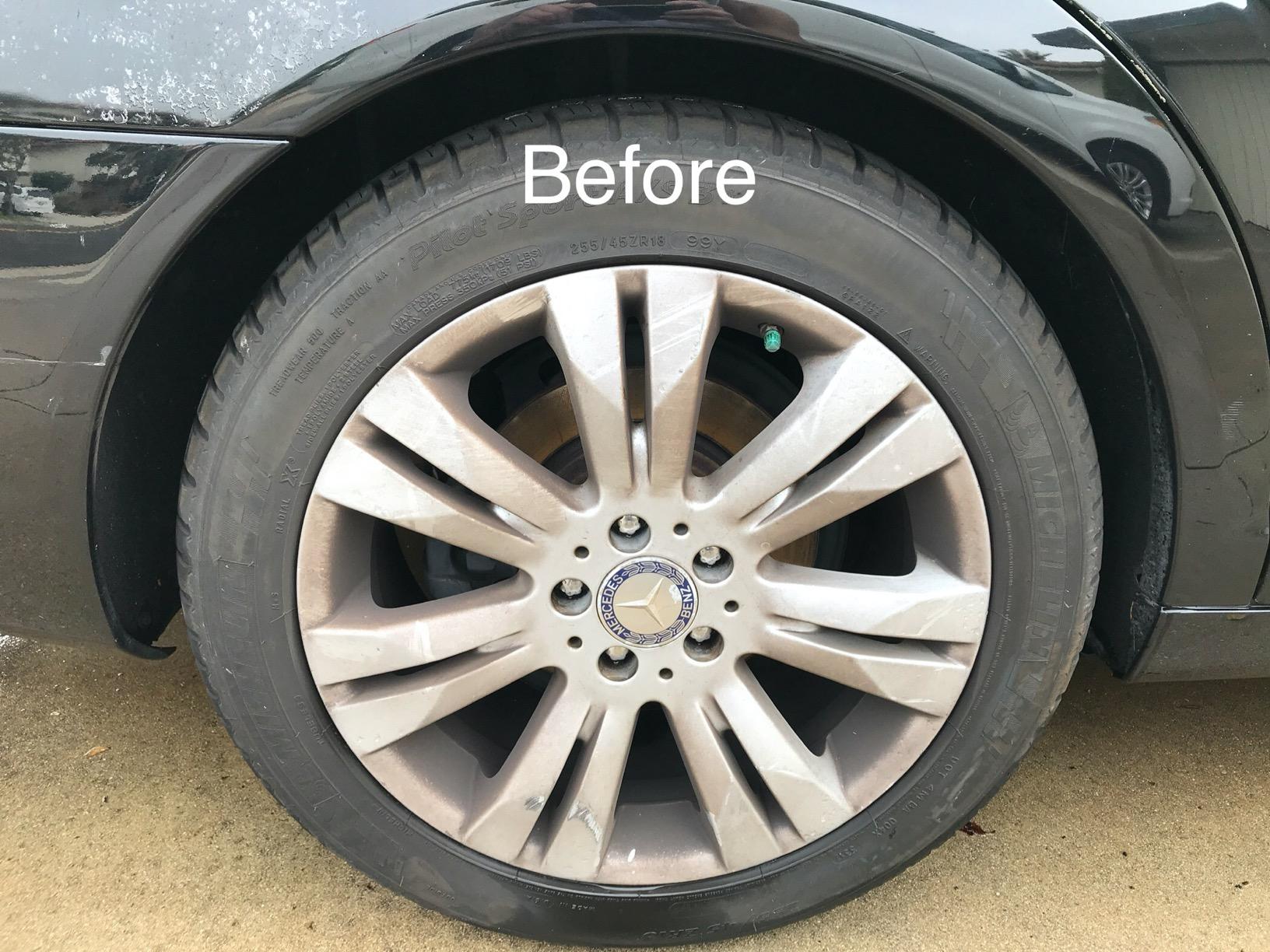 TAKAVU Wheel & Tire Brush, Long Soft Bristle, Easy Reach for Rims (Blue) customer photo 2