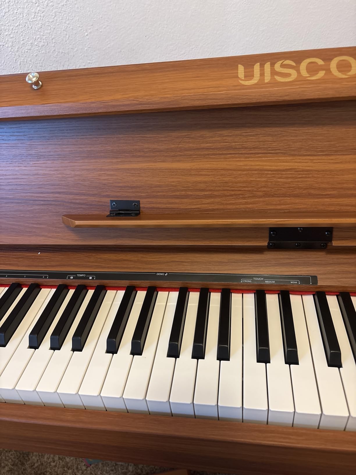 UISCOM 88 Key Weighted Home Digital Piano,Wooden Desk Keyboard,Triple-Pedal customer photo 1