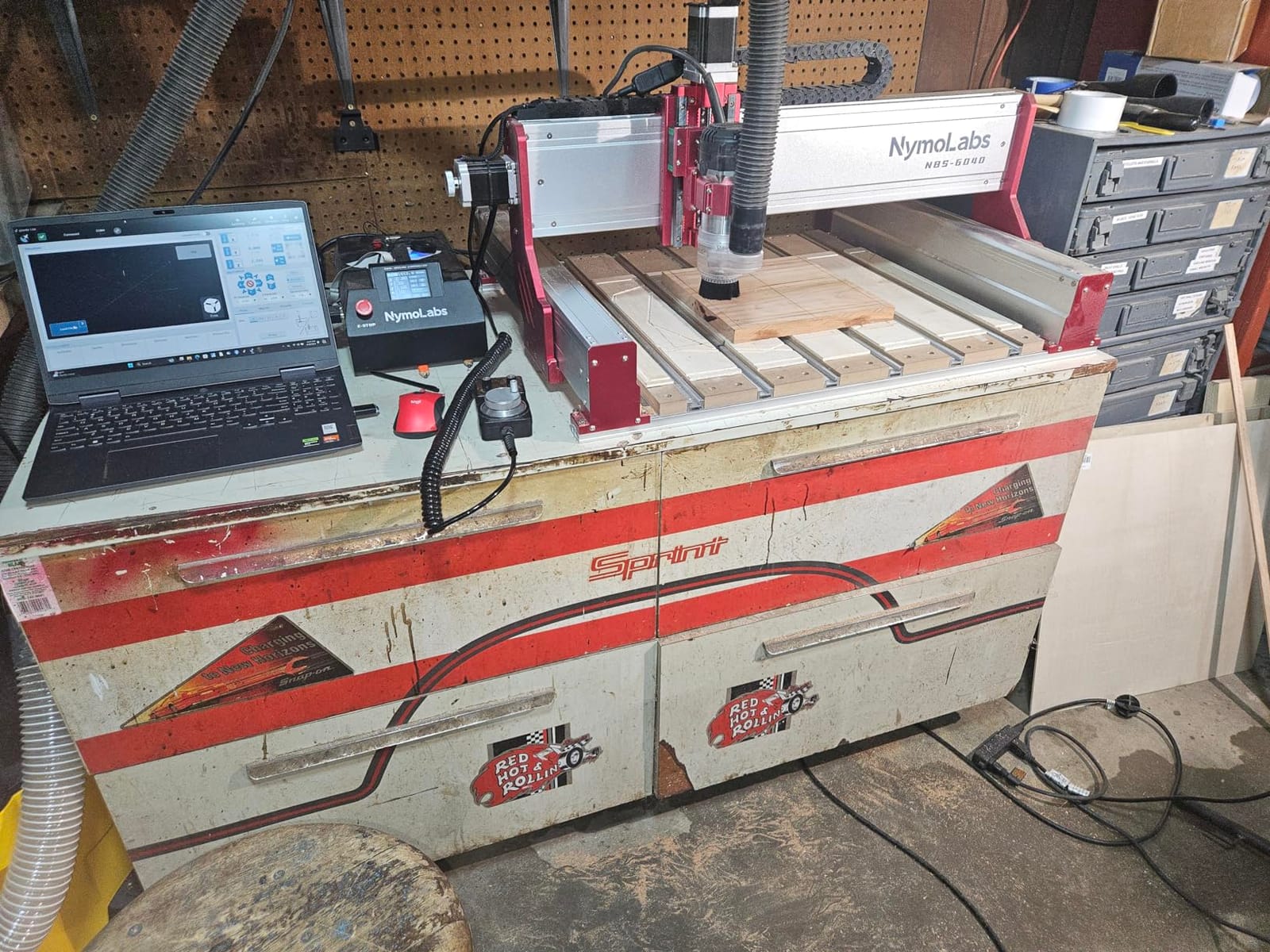 NBS-6040 CNC Router Machine, 710W Spindle for Wood Acrylic & Metal customer photo 1