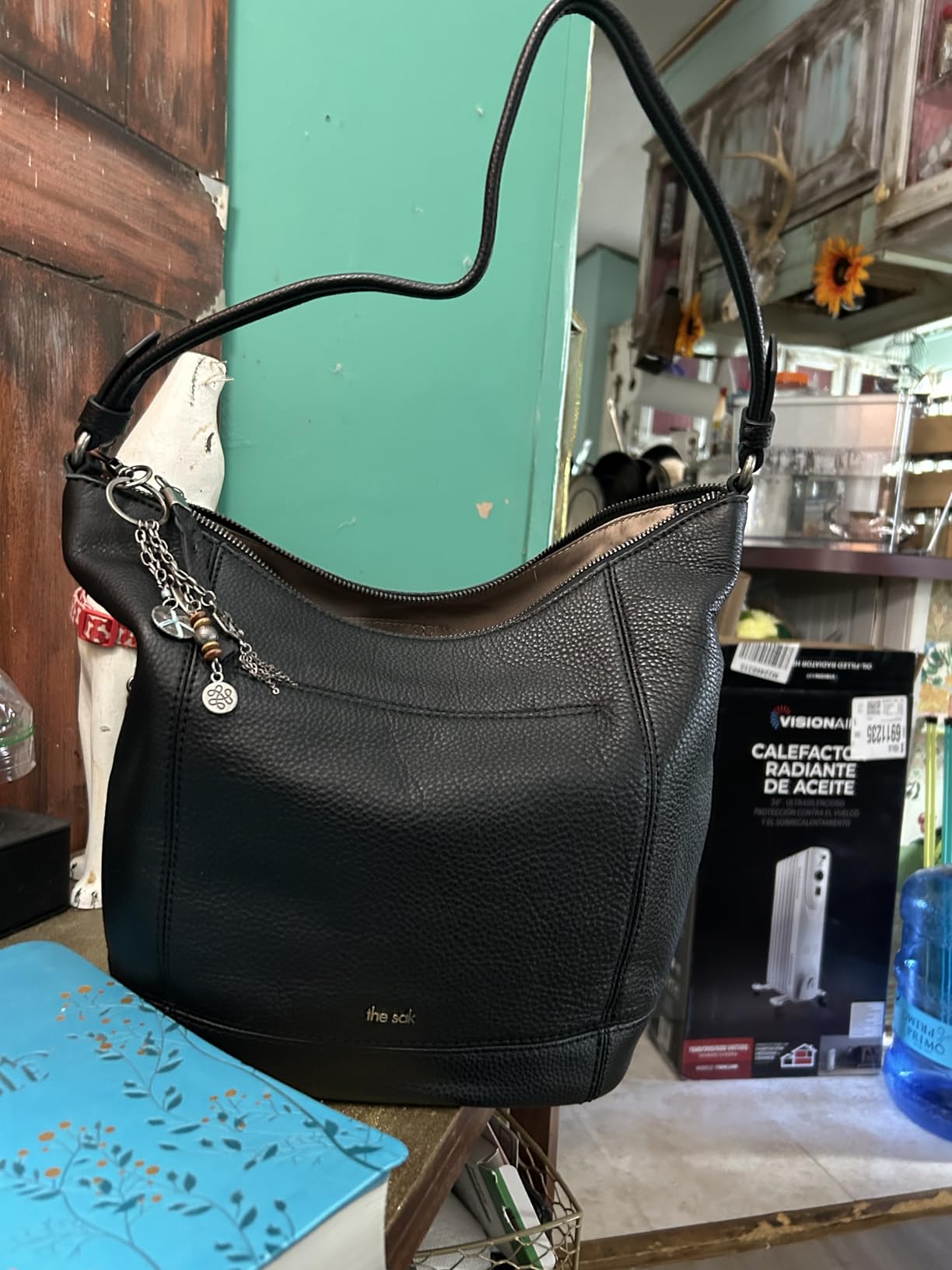 The Sak Sequoia Leather Hobo Bag - Large Slouchy Shoulder Purse, Zip Pocket customer photo 2