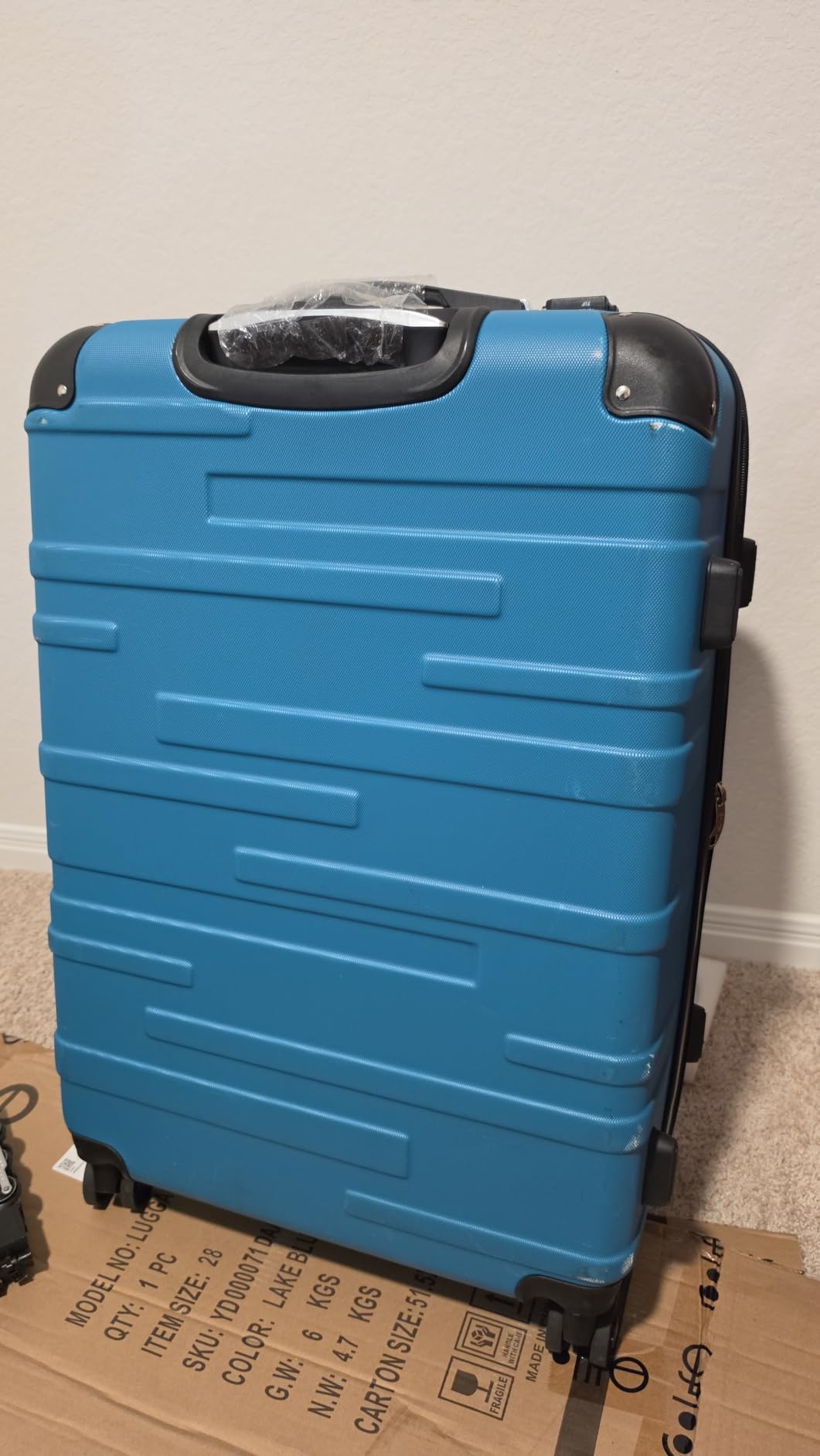 Coolife Hardside ABS Luggage, TSA Lock, Spinner Wheels, 28in Checked customer photo 2