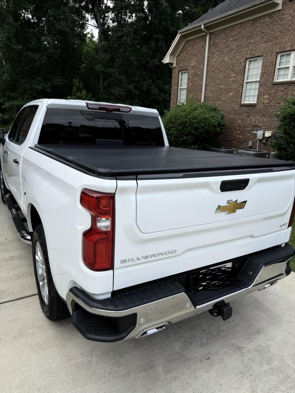 Hard Folding Truck Bed Tonneau Cover Compatiable with Chevy Silverado & GMC Sierra 1500(2007-2026) 5.8 FT Short Box(NO CarbonPro Bed), Tri Fold Style customer photo 2