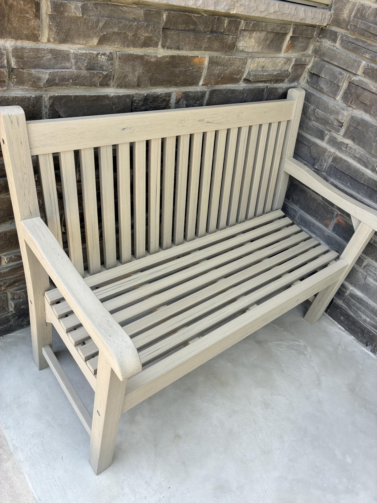 Psilvam 2-Person Outdoor Bench with 700 Lbs Weight Capacity, Green customer photo 1