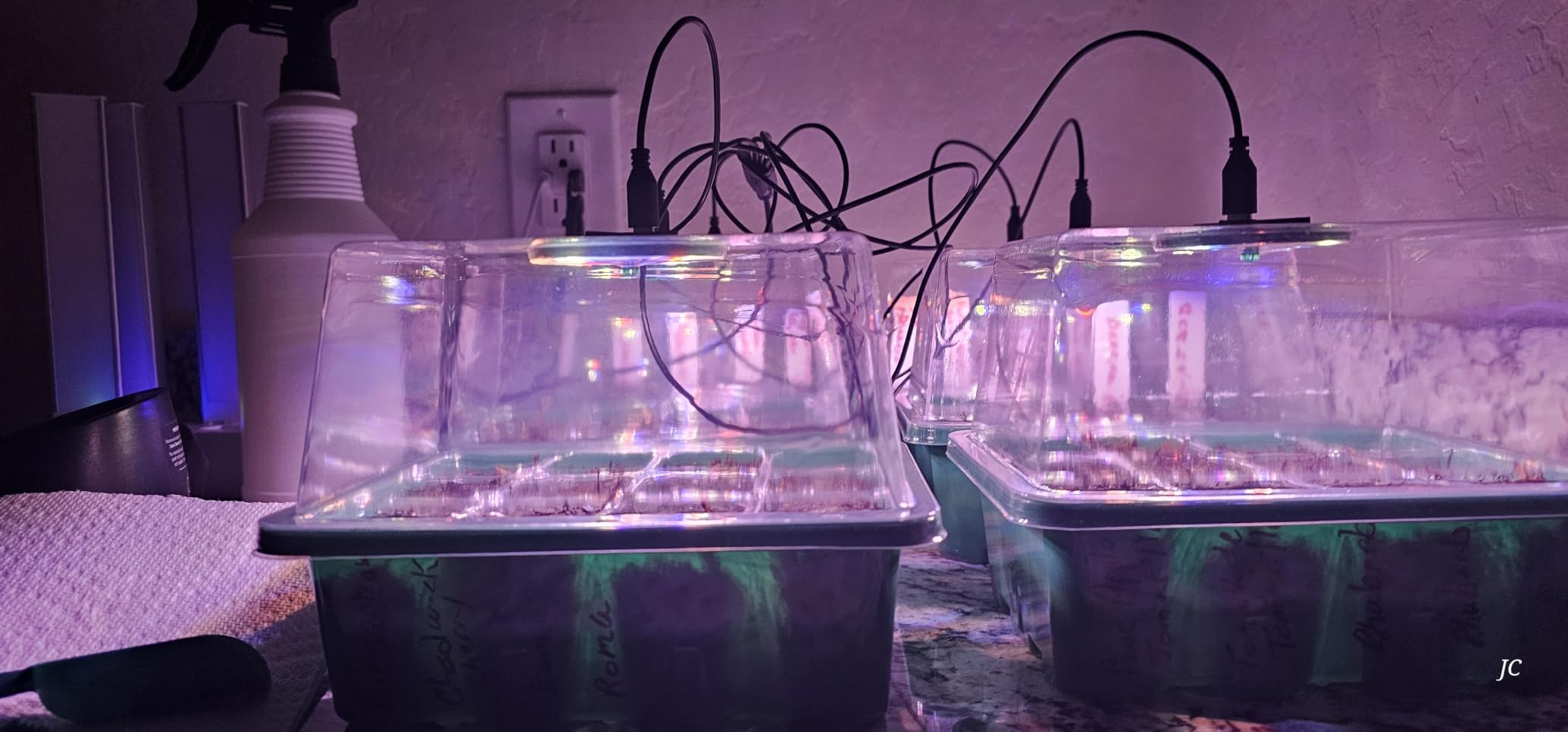 Seed Starter Trays with Grow Lights, 72 Cells Seed Starter Kit with Lights, 3 Lighting Mode, 4 Timing Set, Germination Kit for Seed Starting Trays, Seedling Starter with High Humidity Control Domes customer photo 1