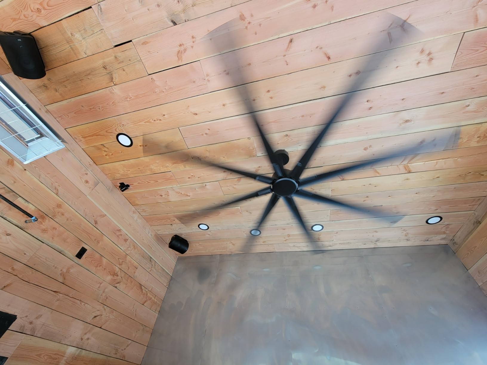 ZMISHIBO 96 Inch Industrial Ceiling Fan without Light, 8 Aluminum Blades customer photo 2