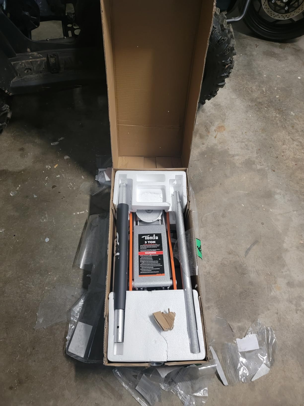 TONDA 3 Ton Low Profile Floor Jack, Aluminum Steel Hydraulic Car Jack customer photo 1