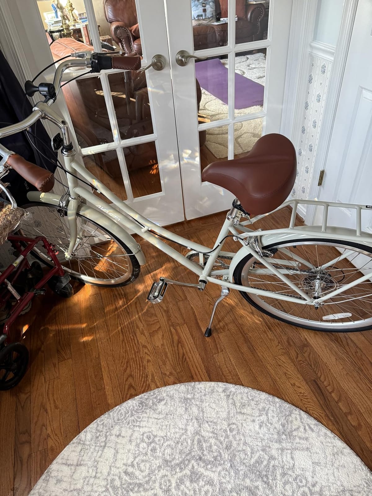 AVASTA Vela 26 Inch Women Female Hybrid Bike | Dual V-Brake, Alternative Light or Basket, Wide Saddle, Step-through Frame with Smooth 6-speed for Comfortable Commuting customer photo 2