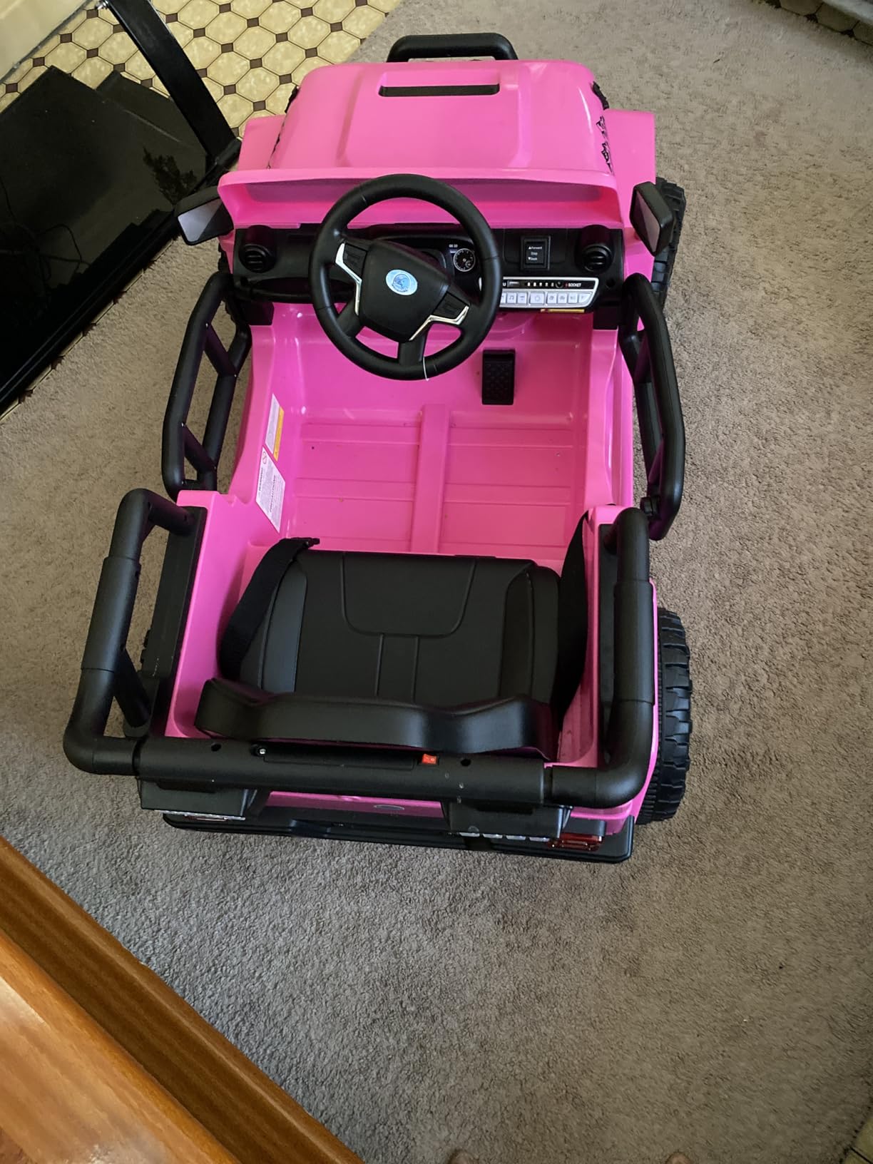 Joywhale 12V Kids Ride on Truck Electric Vehicle for Kids, Black customer photo 2