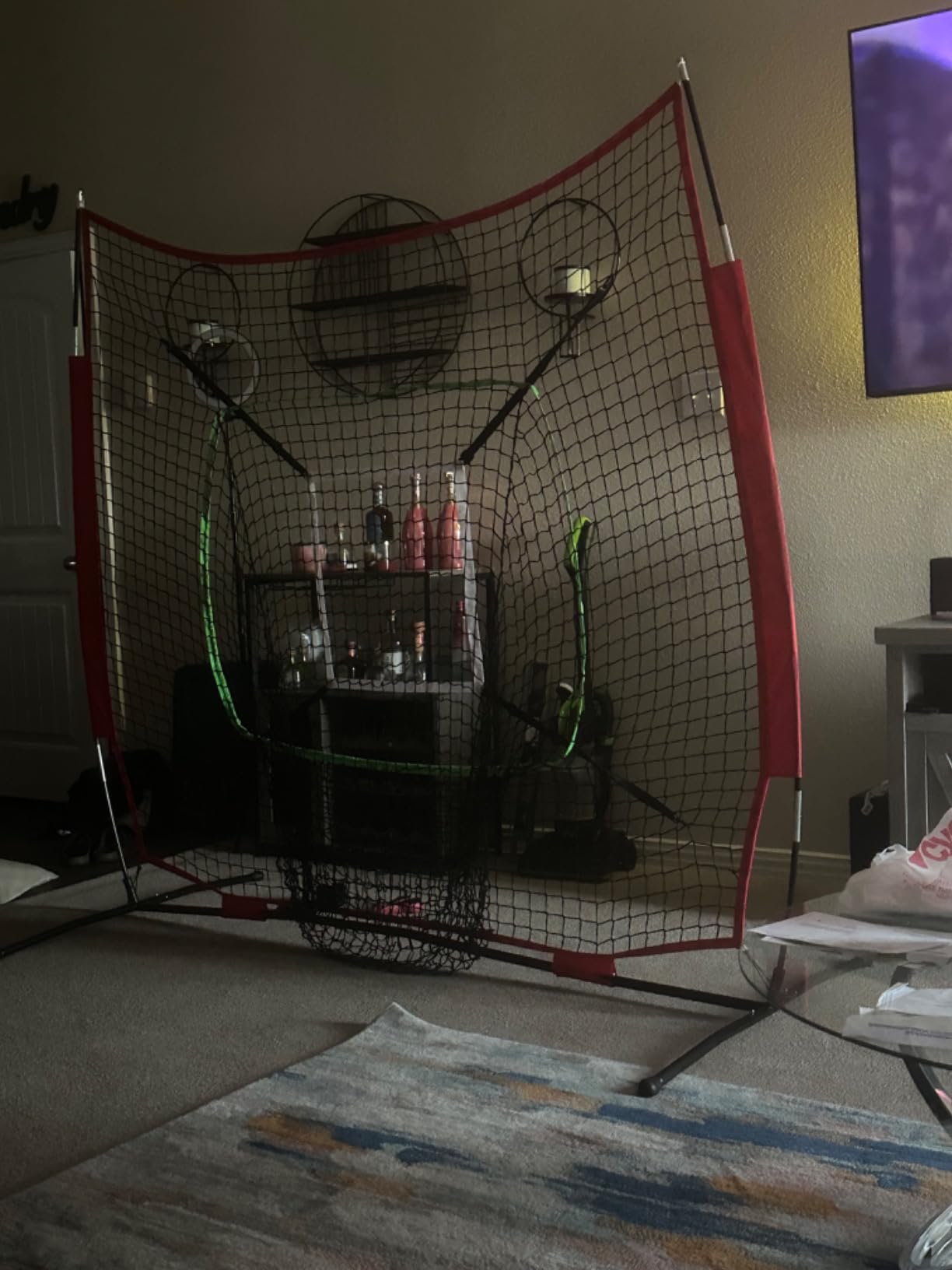 ZONLOLO 6x6ft Portable Baseball & Softball Net for Hitting and Pitching, with Sturdy Bow Frame and Carry Bag, Special Circular Target and Strike Zone for Accurate Throwing Practice, Great for Kids customer photo 1