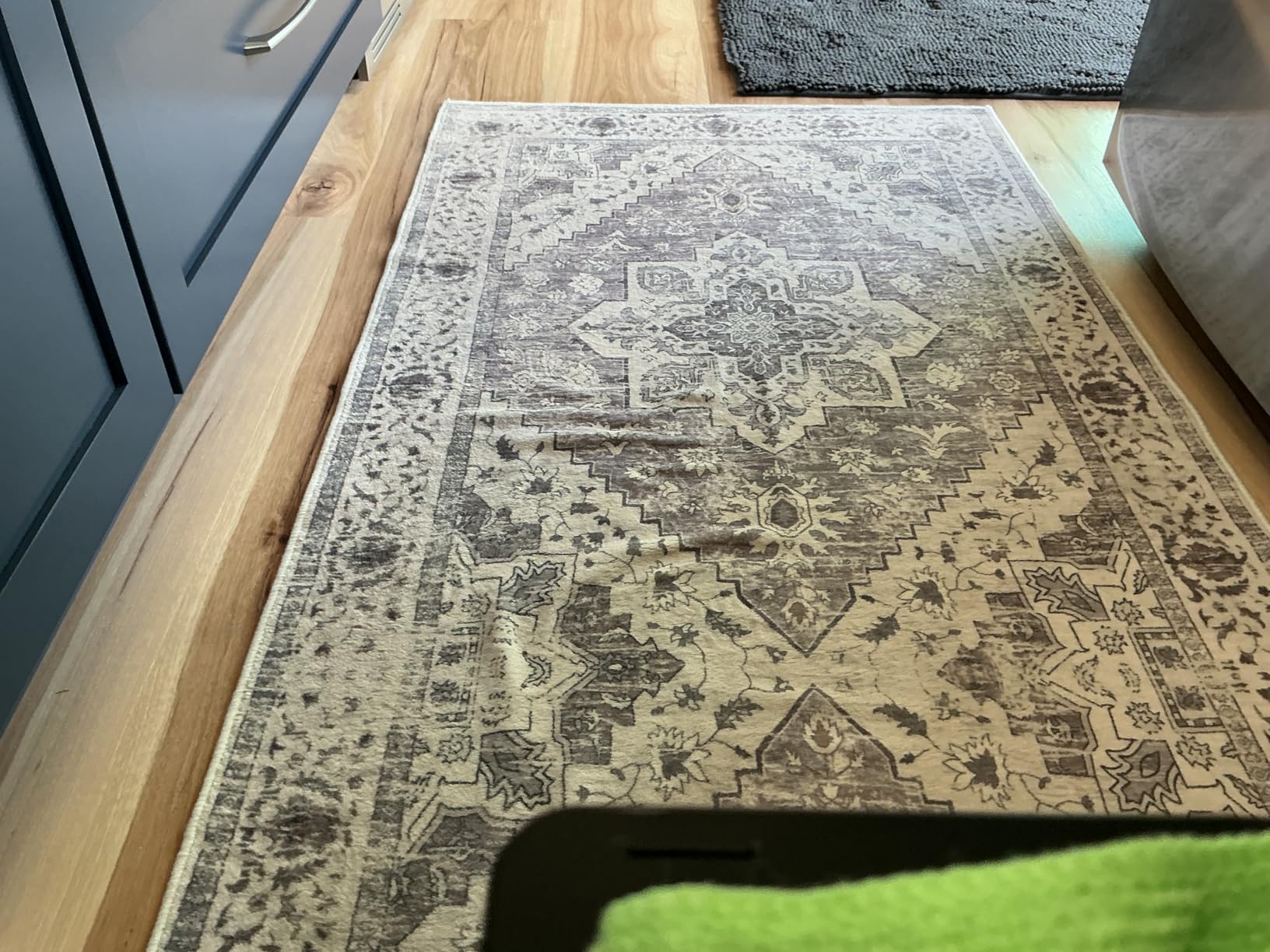 SERISSA 5x7 Washable Non Slip Boho Area Rug for Living Room，Rust | Ultra Soft Vintage Oriental Carpet Low-Pile Distressed Tribal Throw Carpet for Bedroom Dining Room Dorm Office Home Decor customer photo 1