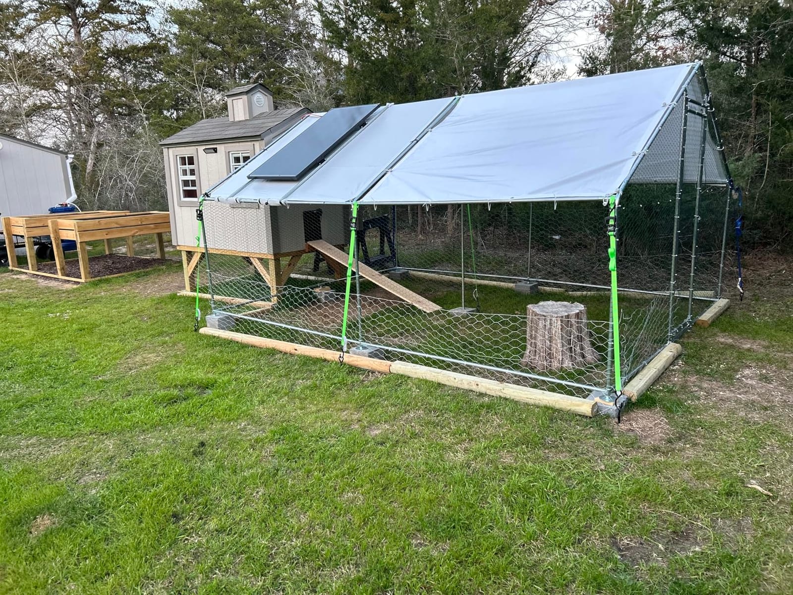 Chicken Coop Cover Waterproof, 11.3 * 6.3 FT Chicken Run Cover for Winter customer photo 1