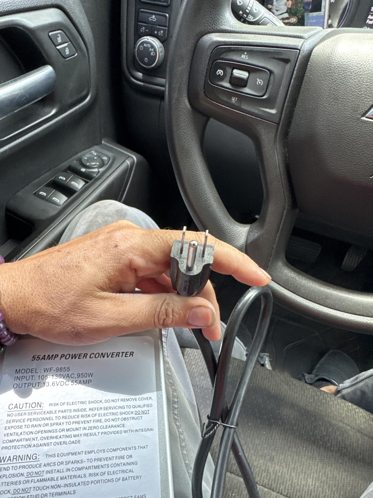 WF-9855 55 Amp Deck Mount Charger/Converter with Lithium-Ion Switch Replacement for RV Trailer Camper 9800 Series customer photo 2