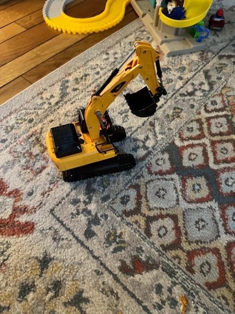 JOYIN Remote Control Excavator Toys for Boys, 2.4Ghz RC Play Excavator with Light, Construction Toys for Boys Birthday Gift 4-7 8-12 Year Old Kids customer photo 2