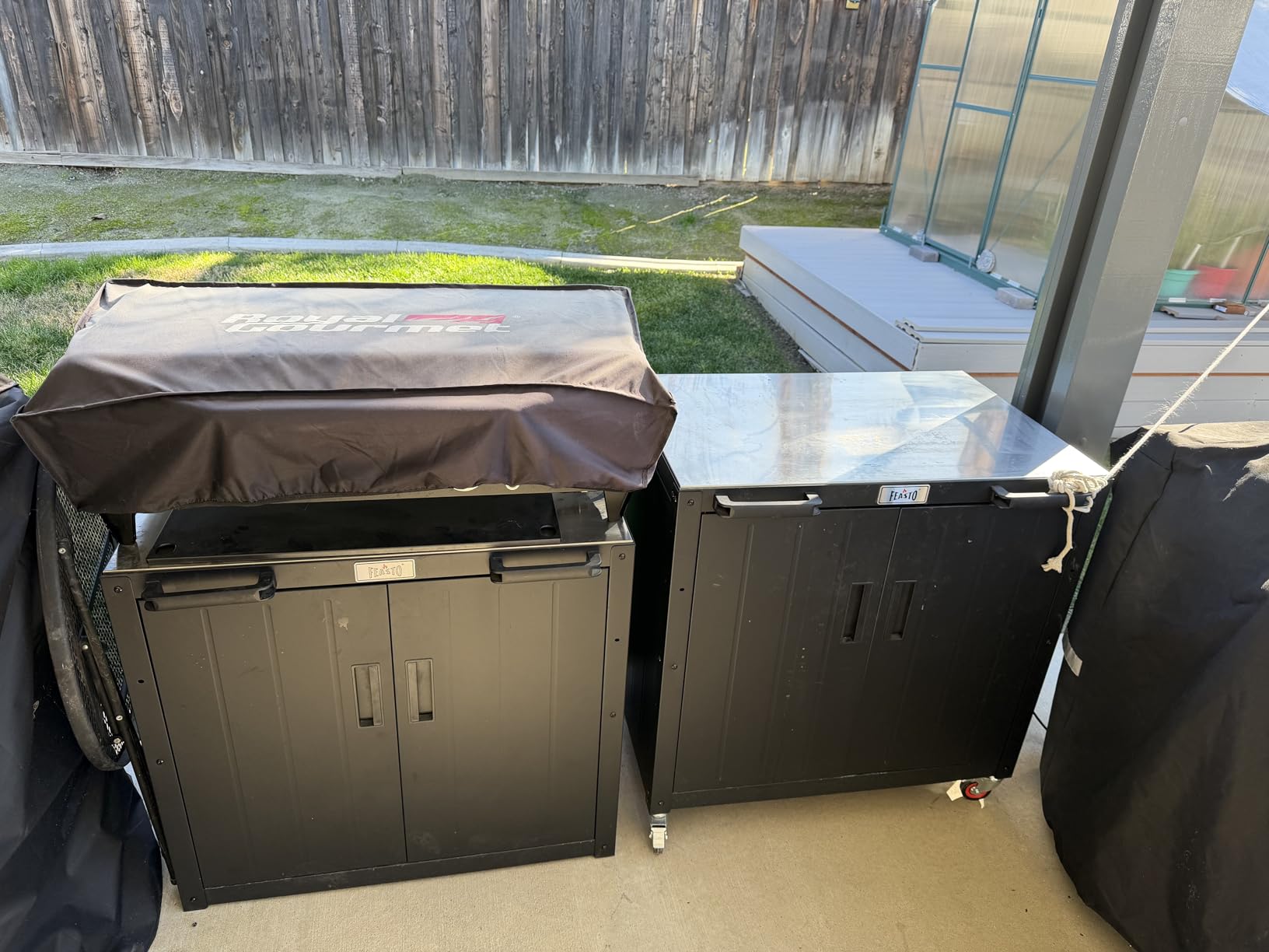 Feasto Modular Outdoor Kitchen Island with Storage and Stainless Steel Top | Stainless Steel Top for BBQ Food Prep, Storage Cabinet for Supplies, Modular Design for Outdoor Kitchen customer photo 1