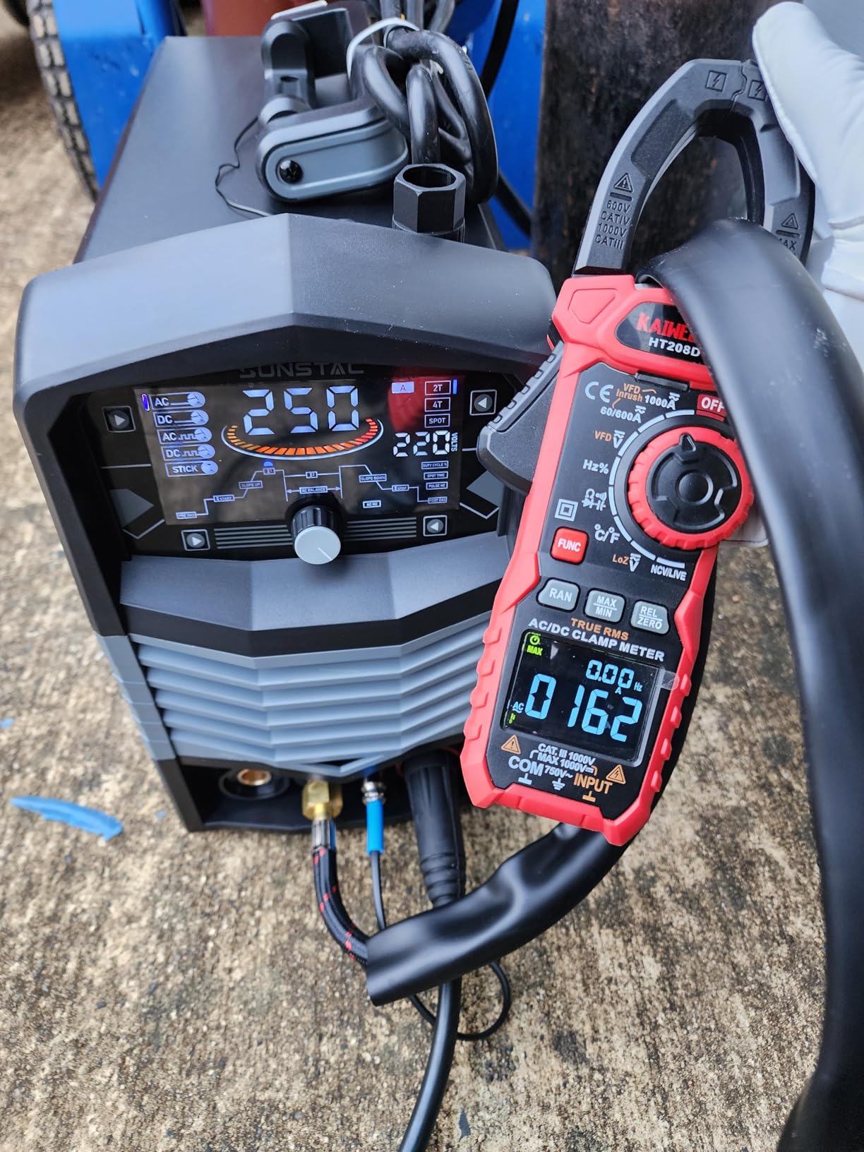 Sunstac 250A Aluminum TIG Welder with Pulse ACDC Foot Pedal Control customer photo 2