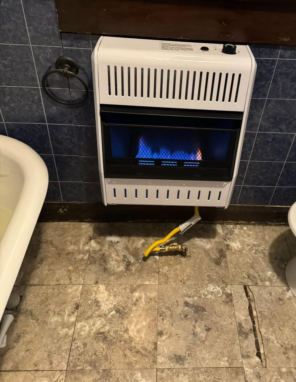 ProCom Heating Natural Gas Ventless Blue Flame Heater With Base Feet - 20,000 BTU, T-Stat Control - Model# MN200TBA-B customer photo 1